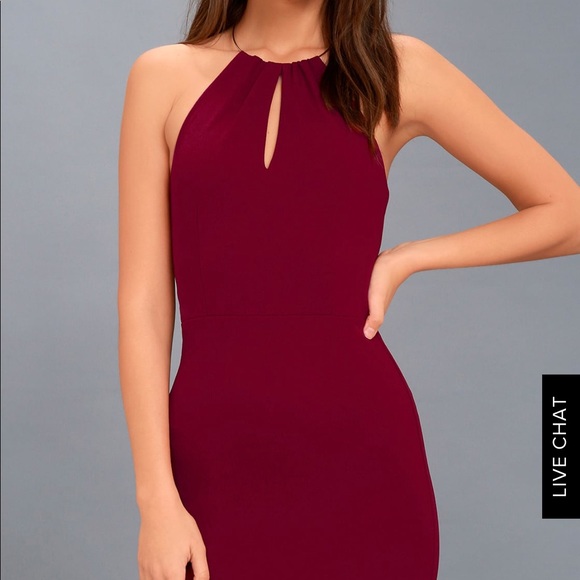 Ring Halter Lulus Bodycon Dress - Picture 1 of 6